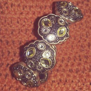 Silver & white stone Jessica Simpson Bracelet